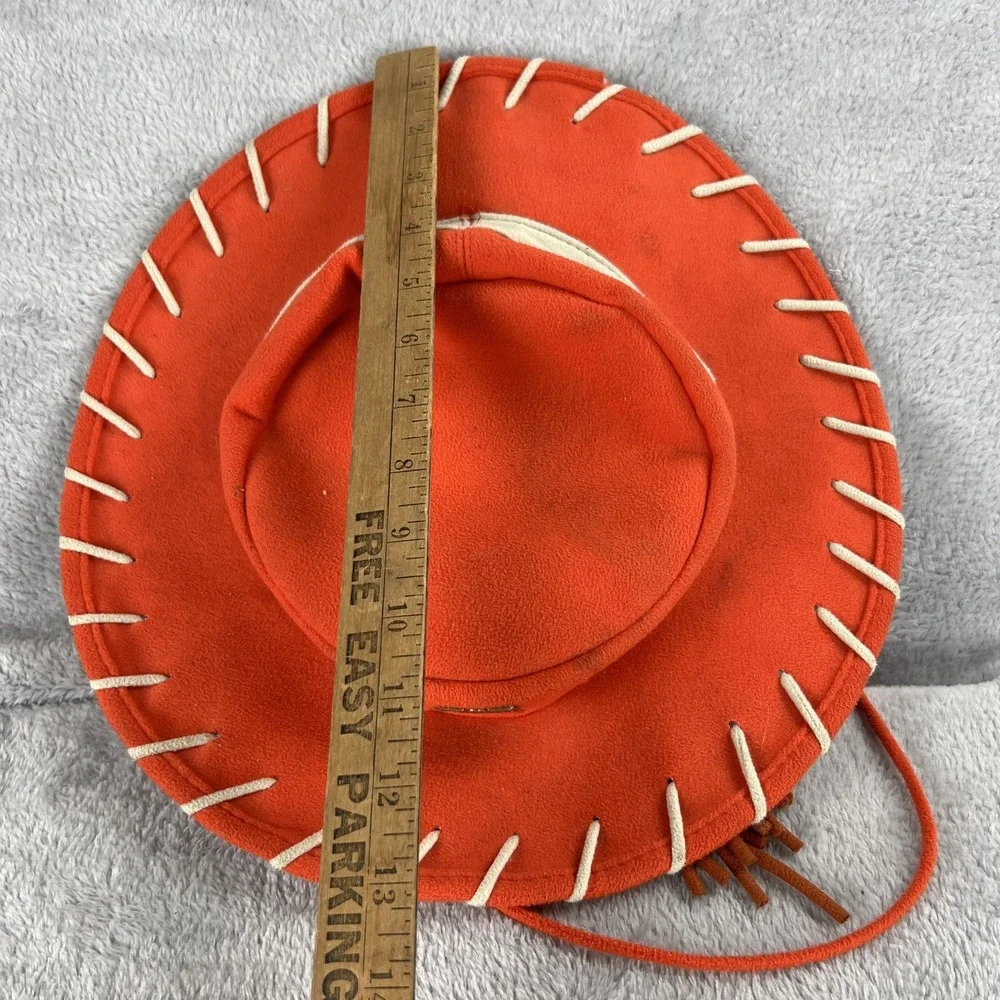 Disney Parks Jessie Cowgirl Hat Youth Red Toy Story Braid Badge Costume Kids
